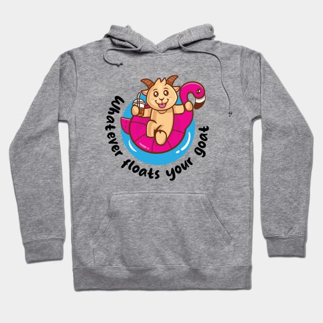 Whatever floats your goat (on light colors) Hoodie by Messy Nessie